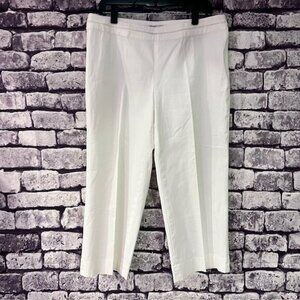 Co & Eddy White Crop Pants Size 14